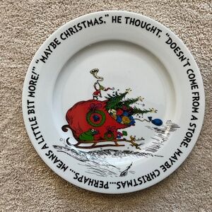 How the Grinch Stole Christmas! Grinch & Max Serving Plate Porcelain